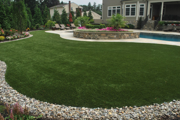 Artificial grass lawn in Flagstaff